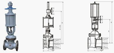 氣動閘(zhá)閥結構(gòu)圖 氣動(dong)閘閥結(jié)構圖