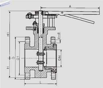 手(shou)動硬密封蝶(die)閥 手動硬密(mì)封蝶閥